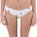 Bee Art Pattern Design Wallpaper Background Print Reversible Hipster Bikini Bottoms View3