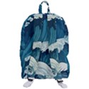 Waves Ocean Sea Pattern Water Tsunami Rough Seas Travelers  Backpack View3