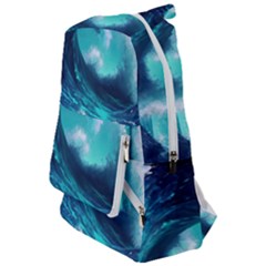 Tsunami Tidal Wave Ocean Waves Sea Nature Water Travelers  Backpack by uniart180623