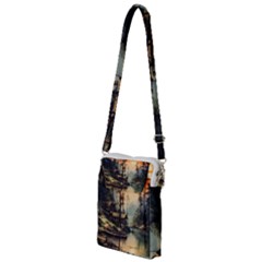 Fantasy Landscape Foggy Mysterious Multi Function Travel Bag by Ravend