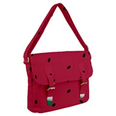 Minimalist Summer Watermelon Wallpaper Buckle Messenger Bag by Ravend