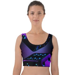 3d Ludo Game,gambling Velvet Crop Top by Bangk1t