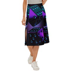 3d Ludo Game,gambling Midi Panel Skirt by Bangk1t