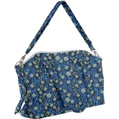 Lotus Bloom In The Calm Sea Of Beautiful Waterlilies Canvas Crossbody Bag by pepitasart