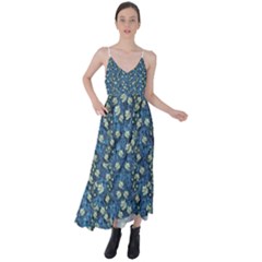 Lotus Bloom In The Calm Sea Of Beautiful Waterlilies Tie Back Maxi Dress by pepitasart
