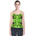 Abstract Geometric Modern Pattern Velvet Spaghetti Strap Top View1