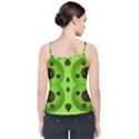 Abstract Geometric Modern Pattern Velvet Spaghetti Strap Top View2