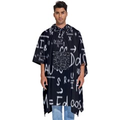 E=mc2 Text Science Albert Einstein Formula Mathematics Physics Men s Hooded Rain Ponchos by uniart180623