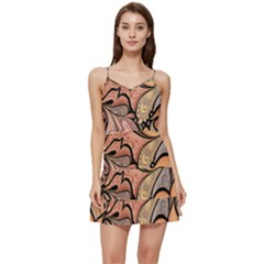 Colorful Paisley Background Artwork Paisley Patterns Short Frill Dress by uniart180623