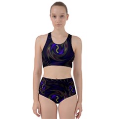 Manadala Twirl Abstract Racer Back Bikini Set by uniart180623