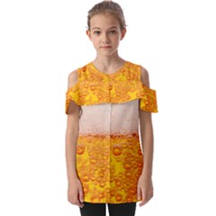 Beer Texture Drinks Texture Fold Over Open Sleeve Top by uniart180623
