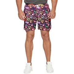 Funny Monster Mouths Men s Runner Shorts by uniart180623