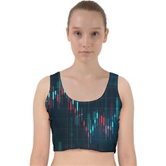 Flag Patterns On Forex Charts Velvet Racer Back Crop Top by uniart180623