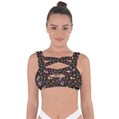Cartoon Texture Bandaged Up Bikini Top by uniart180623