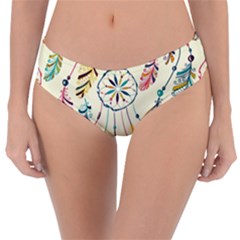 Dreamcatcher Abstract Pattern Reversible Classic Bikini Bottoms by uniart180623