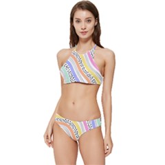 Background Abstract Wallpaper Banded Triangle Bikini Set by uniart180623