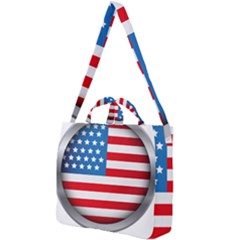United Of America Usa Flag Square Shoulder Tote Bag by Celenk