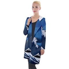 The Great Wave Off Kanagawa Hooded Pocket Cardigan by Grandong