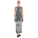 Apple Males Almond Bread Abstract Mathematics Fitted Maxi Dress View2
