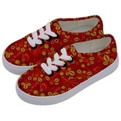 Seamless Pattern Slavic Folk Style Kids  Classic Low Top Sneakers by Simbadda