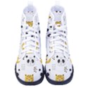 Seamless Pattern Cute Animals Men s High-Top Canvas Sneakers View1