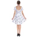 Cute Pattern With Easter Bunny Egg Short Sleeve Bardot Dress View2