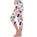 Pattern With Cute Cats Capri Yoga Leggings View2
