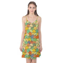 Seamless Pattern With Doodle Bunny Camis Nightgown  by Simbadda