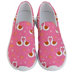 Swan Pattern Elegant Style Men s Lightweight Slip Ons by Simbadda