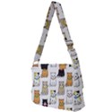 Cat-kitten-seamless-pattern Full Print Messenger Bag (L) View2