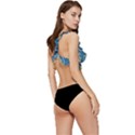Seamless-pattern-funny-astronaut-outer-space-transportation Low Cut Ruffle Edge Bikini Top View3