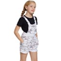 Cat-with-bow-pattern Kids  Short Overalls View3