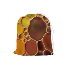 Abstract Oil Painting Drawstring Pouch (large) by Excel