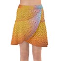 Rain Drop Abstract Design Wrap Front Skirt View1