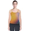 Rain Drop Abstract Design Velvet Spaghetti Strap Top View1
