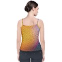 Rain Drop Abstract Design Velvet Spaghetti Strap Top View2
