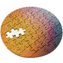 Rain Drop Abstract Design Wooden Puzzle Round View3