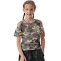 Camouflage Design Kids  Butterfly Cutout Tee View1
