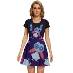 Owl-pattern-background Apron Dress by Simbadda