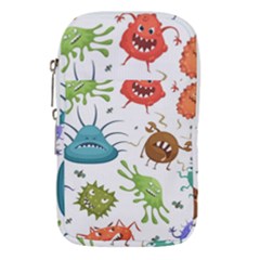 Dangerous-streptococcus-lactobacillus-staphylococcus-others-microbes-cartoon-style-vector-seamless-p Waist Pouch (large) by Simbadda