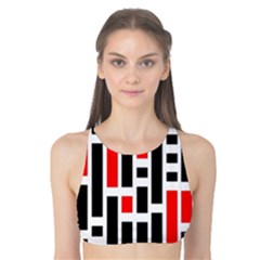 Background Geometric Pattern Tank Bikini Top