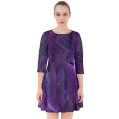 Feather Pattern Texture Form Smock Dress by Grandong