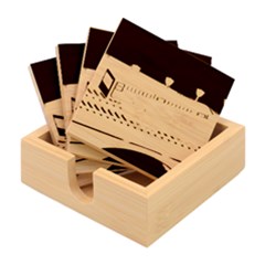 Bridge Transportation Train Toys Bamboo Coaster Set by Grandong