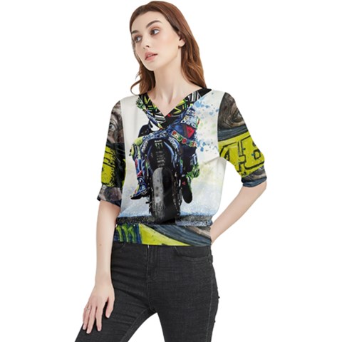 Download (1) D6436be9-f3fc-41be-942a-ec353be62fb5 Download (2) Vr46 Wallpaper By Reachparmeet - Download On Zedge?   1f7a Quarter Sleeve Blouse by AESTHETIC1