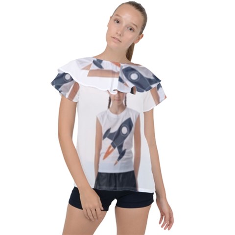 Img 20230716 195940 Img 20230716 200008 Ruffle Collar Chiffon Blouse by 3147330