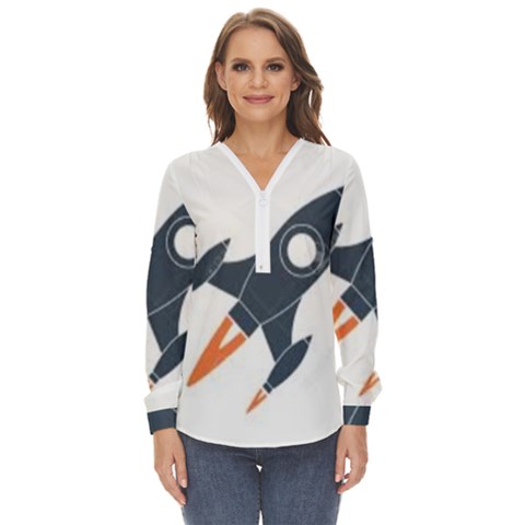 Img 20230716 190400 Img 20230716 190422 Zip Up Long Sleeve Blouse by 3147330