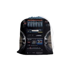 Vintage Radio Drawstring Pouch (medium) by Proyonanggan