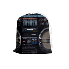 Vintage Radio Drawstring Pouch (large) by Proyonanggan