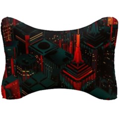A Dark City Vector Seat Head Rest Cushion by Proyonanggan