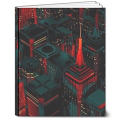 A Dark City Vector 8  X 10  Softcover Notebook by Proyonanggan